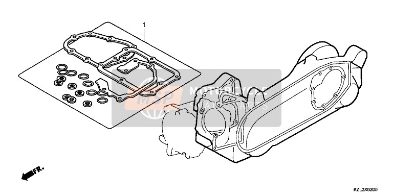 Honda NSC110 2014 Gasket Kit B for a 2014 Honda NSC110